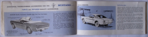 Ford Mustang original Bedienungsanleitung 76 Seiten 1965